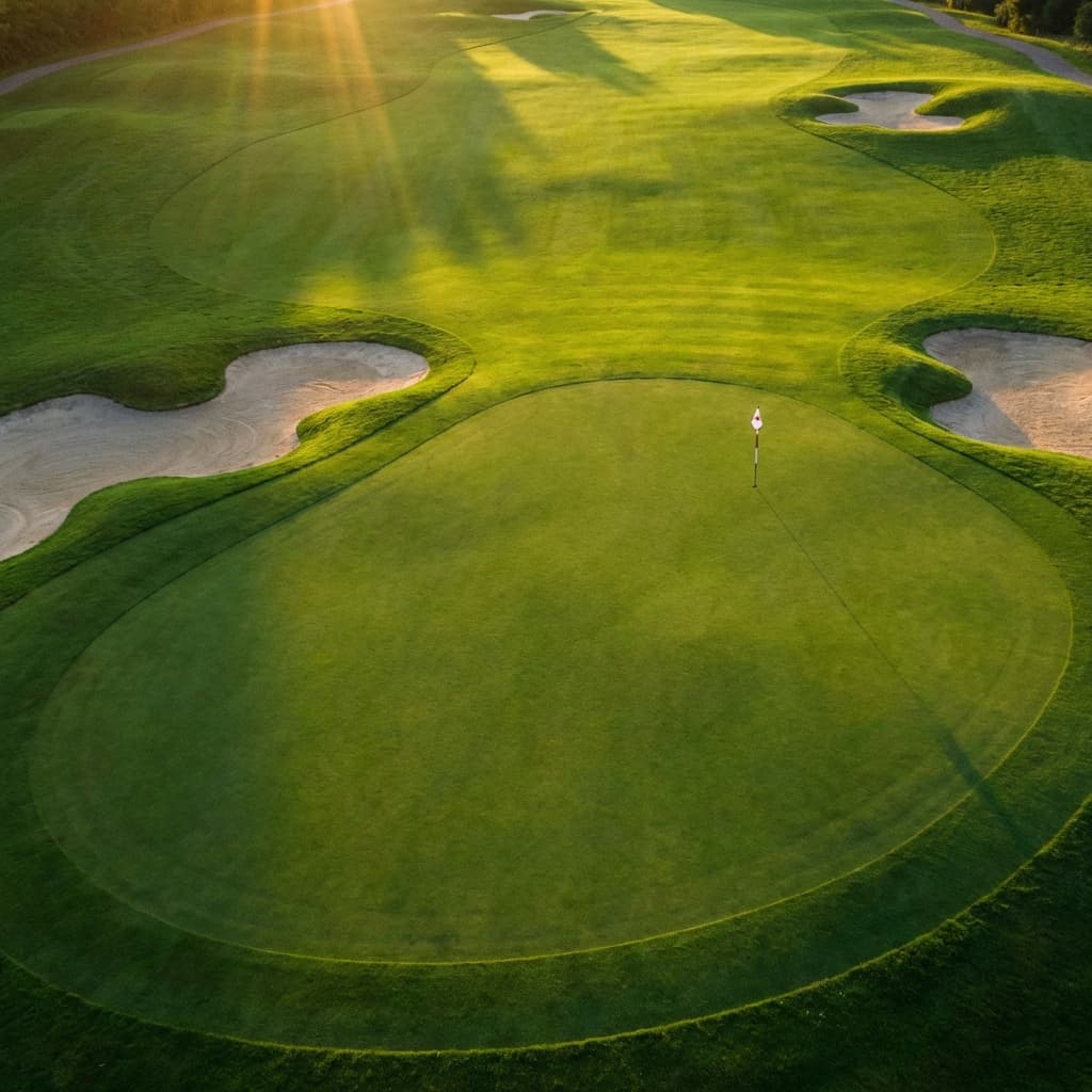 Golf Course at Sunset